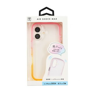 AIR SHOCK MAX iPhone16�Ή� �s���N×�C�G���[ i38FiJA02�y���[�J�[�����F��������s�F�����s�z�y�k�C���E����E�����͔z�B�s�z