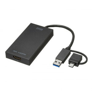 �T�����T�v���C USB A/Type-C���Ή�HDMI�f�B�X�v���C�A�_�v�^(4K/30Hz�Ή�) USB-CVU3HD4�y���[�J�[�����F��������s�F�����s�z�y�k�C���E����E�����͔z�B�s�z