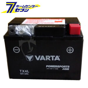 VARTA AGM �o�b�e���[ �o�C�N�p TX4L �t����[�d�ς�[���^ �����e�i���X�t���[ ���K�A���i]