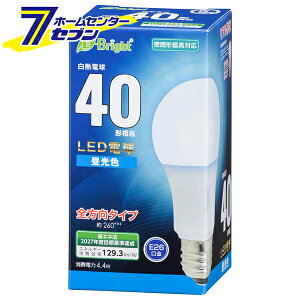 �I�[���d�@ LED�d�� E26 40�`���� �S���� �����F06-4342 LDA4D-G AG27[LED�d���E����:LED�d����ʌ`]
