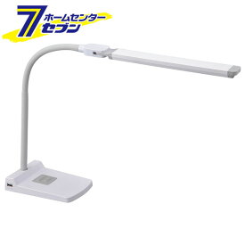 オーム電機 LEDデスクランプ ホワイト [品番]06-3839 DS-LS36C-W [照明器具:デスクライト]