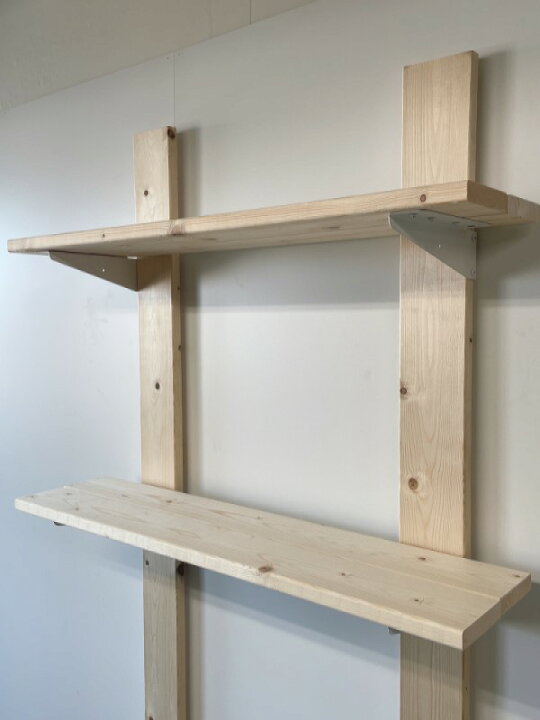 楽天市場】スタンドバー4 壁面収納 2段セット ショート [棚板 diy 棚 