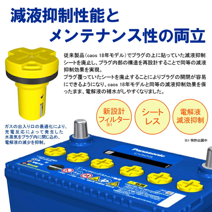 楽天市場】カオス バッテリー N-80B24L/C8【ブルーバッテリー安心 