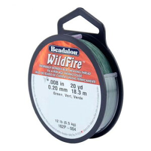 Beadalon(�r�[�_����) WildFire (���C���h�t�@�C���[) �r�[�Y�X�e�b�`��p�� �O���[�� 0.20mm�y�z�����@:���[����/�����s��/����s��/�����w��s�z�y�k�C���E����E�����͔z�B�s�z