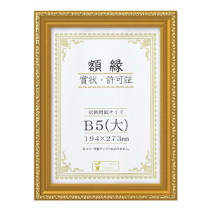 賞状額 金消-R B5(大) 箱入 33J045C1600【メーカー直送:代金引換不可:同梱不可】【北海道・沖縄・離島は配達不可】