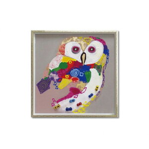 オイル ペイント アート「カラフル オウル」 Mサイズ OP-18031【メーカー直送:代金引換不可:同梱不可】【北海道・沖縄・離島は配達不可】