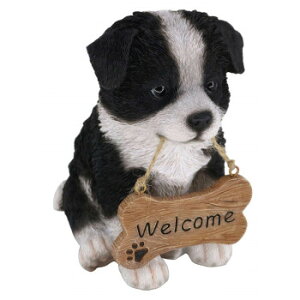 ドッグオーナメント ボーダー・コリー welcomeサイン 14239【メーカー直送:代金引換不可:同梱不可】【北海道・沖縄・離島は配達不可】