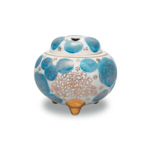 日本香堂 香炉 3.5号 青花詰 九谷焼 78020【メーカー直送:代金引換不可:同梱不可】【北海道・沖縄・離島は配達不可】