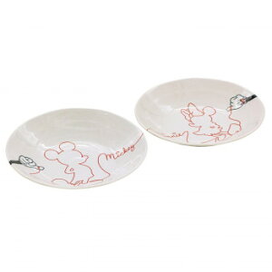 三郷陶器 ディズニー ラブイズ ミッキー・ミニー ふたりカレーパスタセット 3307-03【メーカー直送:代金引換不可:同梱不可】【北海道・沖縄・離島は配達不可】