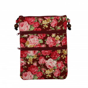 大西賢製販 AbeiLLe 3ファスナーサコッシュ ローズ レッド AGA-1401【メーカー直送:代金引換不可:同梱不可】【北海道・沖縄・離島は配達不可】