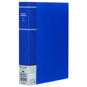 ナカバヤシ フォトグラフィリア 2段ポケット 2L判 200枚収納 ブルー PH2L-1020-B【メーカー直送:代金引換不可:同梱不可】【北海道・沖縄・離島は配達不可】