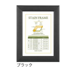 A.P.J. ステインフレーム(賞状サイズ) 賞状額B5サイズ(192×272mm) ブラック・1000016627【メーカー直送:代金引換不可:同梱不可】【北海道・沖縄・離島は配達不可】