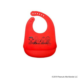 ベビー用品 お食事エプロン スヌーピー(SNOOPY)シリコンエプロン　SN-9047・レッド【メーカー直送：代金引換不可：同梱不可】【北海道・沖縄・離島は配達不可】