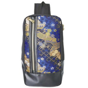 大西賢製販 Ripple 金襴ボディバッグ 扇 B45-KBB04【メーカー直送:代金引換不可:同梱不可】【北海道・沖縄・離島は配達不可】