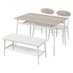 �_�C�j���O4�_�Z�b�g �e�[�u��:(��)��105×���s70×����70cm LDS-4744WH ����