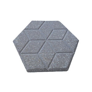 【配送不可|店頭受取限定】 テラダ Terada 六角平板 ショットタイプ ブラウン 約290×250×25mm 約3.1kg