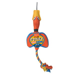 ハーツ タフバディ バード Lサイズ オレンジ 住商アグロインターナショナル 犬用 おもちゃ ぬいぐるみ 鳴る ひっぱりっこ 犬玩具