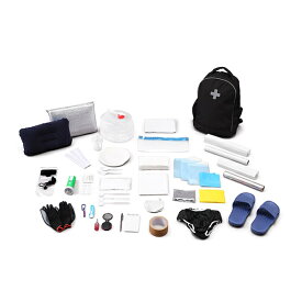 防災リュックセット 33点 ブラック BRS-33 防災 リュック 防災リュック アイリスオーヤマ