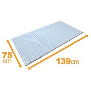 【配送不可|店頭受取限定】 東プレ シャッター風呂ふた L14 ブルー 75×140cm用 巻きふた