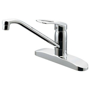 シングルレバー混合栓 分水孔つき 116-111 カクダイ 2穴台付 逆流防止機能 蛇口 混合水栓 水栓金具