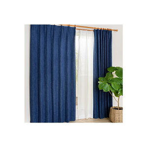 �y�󂠂�z �N���A�[�� UN�J���u 100×135cm 4���g �u���[ �h���[�v�J�[�e�� ���[�X�J�[�e�� �Z�b�g