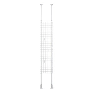 【配送不可|店頭受取限定】 平安 突ぱりネット間仕切 35 TNP-1 幅35×取付高さ200-275cm 突っ張り 壁面収納 パーテーション ホワイト