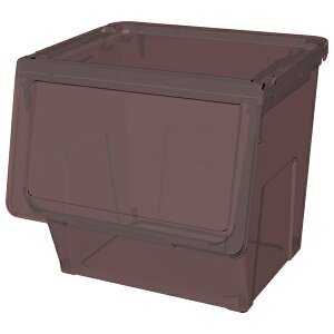 【訳あり】【配送不可|店頭受取限定】天馬 プロフィックス カバコ L クリアブラウン 収納 衣装ケース 蓋付き 幅45cm 奥行42cm 高さ41cm