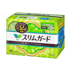 ロリエ スリムガード 多い昼-ふつうの日用 羽つき 28個入り 生理用ナプキン 無香料 花王 Kao 医薬部外品