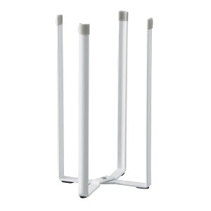 キッチンエコスタンド プレート ホワイト 山崎実業 折りたたみ式 ゴミ袋 ごみ入れ 水切りラック