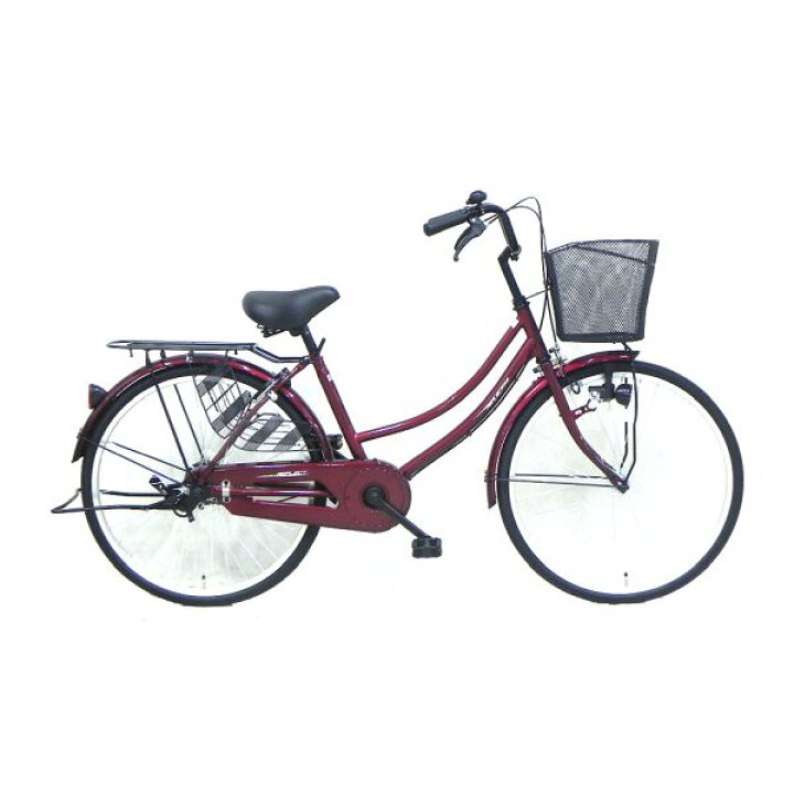 楽天市場】【配送不可｜店頭受取限定】 自転車 240 軽快 LED マルーン 