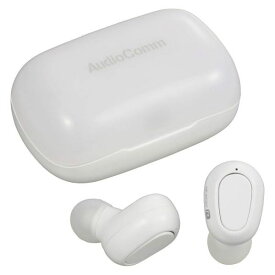 AudioComm 完全ワイヤレスイヤホン ホワイト OHM HP-W530Z オーム電機 イヤホン 無線 カナル型 Bluetooth ブルートゥース Ver.5.0 白 通話 マイク