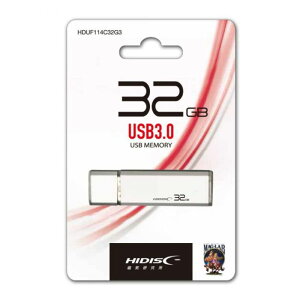 HIDISC USB 3.0 tbVhCu 32GB Vo[ Lbv HDUF114C32G3 C USB[