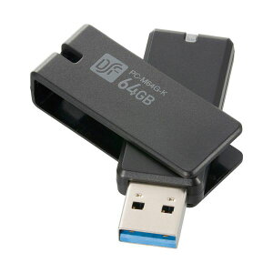 OHM USB3.0tbV[ 64GB M64G PC-M64G-K ]Lbv ubN