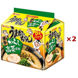 【まとめ買い×2セット】うまかっちゃん博多からし高菜風味5個パック ハウス食品