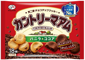 【配送不可|店頭受取限定】 カントリーマアム バニラ&ココア 18枚 不二家