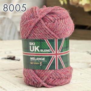 毛糸 極太 スキー毛糸 スキーUKブレンドメランジ 日本製 秋冬毛糸 ウール 棒針 かぎ針 ニット レディース 手芸 ハンドメイド 帽子 バッグ マフラー スヌード セーター ベスト