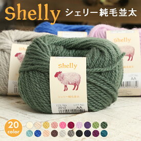 【SSアフタークーポン配布中！】毛糸 並太 スキー毛糸 シェリー純毛並太 中国製 毛糸 セール 秋冬毛糸 ウール 棒針 かぎ針 ニット レディース 手芸 ハンドメイド 帽子 バッグ マフラー スヌード セーター ベスト