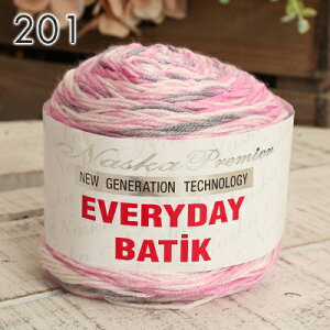 毛糸 並太 内藤商事 NASKA エブリデイ バティック トルコ製 秋冬毛糸 アクリル 段染め かぎ針 棒針 ニット 手編み 編み物 レディース 手芸 ハンドメイド 靴下 帽子 マフラー スヌード ストール