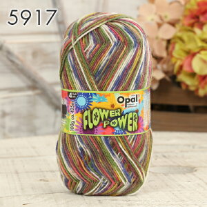 【10/25は当店ポイント10倍!】毛糸 opal オパール毛糸 中細 FLOWER POWER フラワーパワー 4-fach 輸入 ドイツ ソックヤーン 靴下 かぎ針 棒針 ニット 手編み 編み物 レディース ハンドメイド 帽子 マ