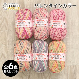 毛糸 まとめ買い 福袋 フェルナウール バレンタインカラー 毛糸 中細 輸入 オーストリア製 メリノウール ソックヤーン 靴下 かぎ針 棒針 ニット 手編み 編み物 レディース ハンドメイド 手作り 帽子 ストール セーター ベスト