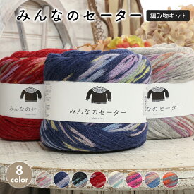 【1/15は当店ポイント10倍！】毛糸 ニットワーム みんなのセーター イタリア製 ウール ナイロン 手編み キット 編み物 キット かぎ針 棒針 ニット レディース メンズ ユニセックス 手芸 ハンドメイド 手作り ベスト セーター カーディガン