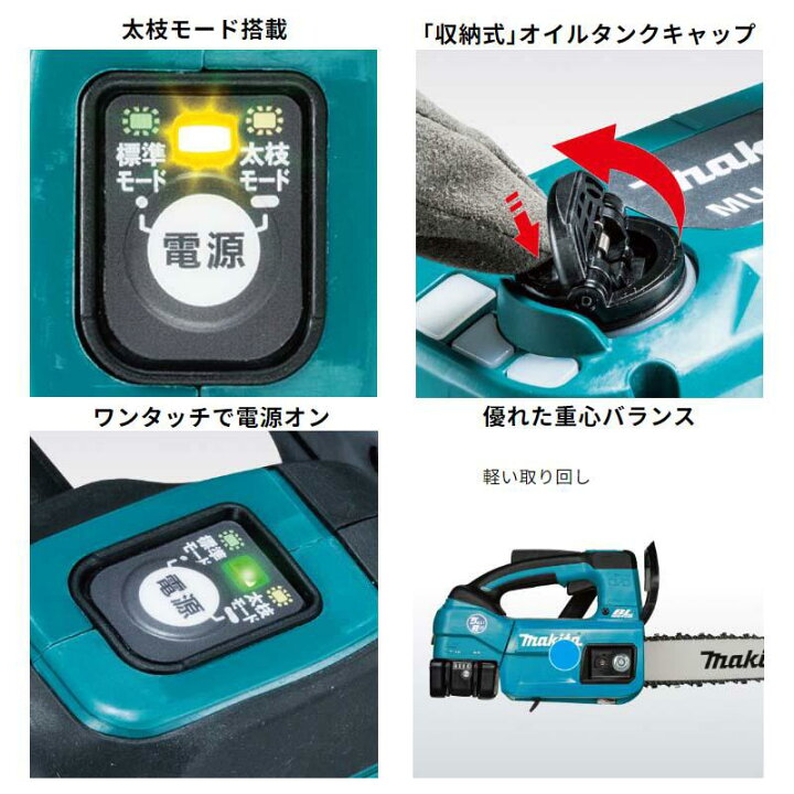 楽天市場】【即納在庫品】 マキタ 充電式チェンソー (バッテリー・充電 
