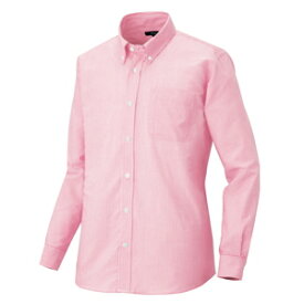 アイトス メンズ長袖オックスボタンダウンシャツ カラー：ピンクストライプ サイズ：LL （メンズナガソデBDシャツ） ［7870ー160］