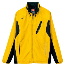 アイトス フードイン中綿ジャケット（男女兼用） カラー：イエロー サイズ：L （フードインジャケット） ［10304ー019］