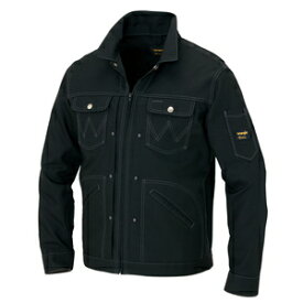 アイトス ジップアップジャケット（男女兼用） カラー：ブラック サイズ：5L （ナガソデジャンパー） ［64201ー010］