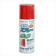 アトムハウスペイント 水性スプレー 赤 300ml