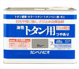 カンペハピオ 油性トタン用 つやあり グレー 7L