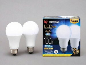 �A�C���X�I�[���} LED�d�� E26 �L�z�� 100�`���� �����F 2�Z�b�g LDA12N-G-10T62P