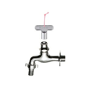 三栄水栓 共用カップリング横水栓 Y70J-13 三栄水栓製作所 SANEI 水道用品 排水用品 単水栓 呼び径13mm カギ R32 ホース接続部 T30A ホース接続部の直径:16.5mm 逆止弁なし 青銅製