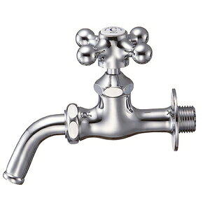 三栄水栓 万能ホーム水栓 JY12Y-13 三栄水栓製作所 SANEI 水道用品 排水用品 単水栓 呼び:13 固定コマ仕様 ハンドル PR211F 吐水口 PY12J-64X-16 逆止弁なし ホース接続部 L210-2 クロスハンドル仕様 JIS B2